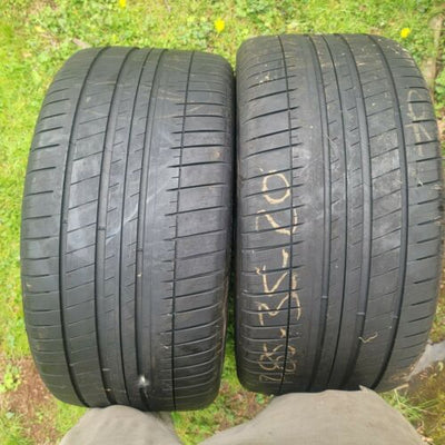 Set of (2) Used 285/35ZR20 Michelin Pilot Sport 3 MO 104Y - 7/32