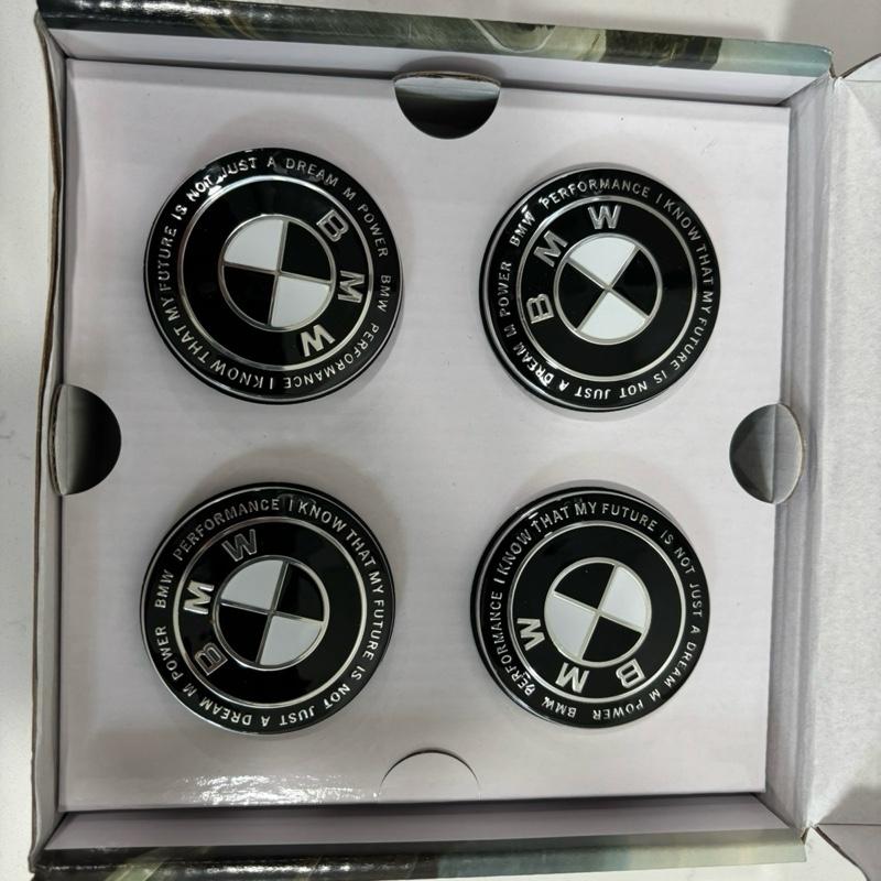 KITH Edition Floating Center Caps Wheel Hub 56MM 68MM 5x112 5x120 Upgrade Accessories for BMW Vehicles Full Black Polished Look