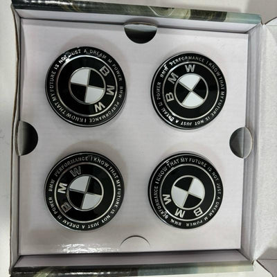 KITH Edition Floating Center Caps Wheel Hub 56MM 68MM 5x112 5x120 Upgrade Accessories for BMW Vehicles Full Black Polished Look