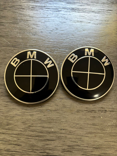 BMW 50th Anniversary Hood & Trunk Emblems Set 74mm & 82mm Options Celebrate 50 Years of Innovation Luxury Car Decals Stylish Car Merch