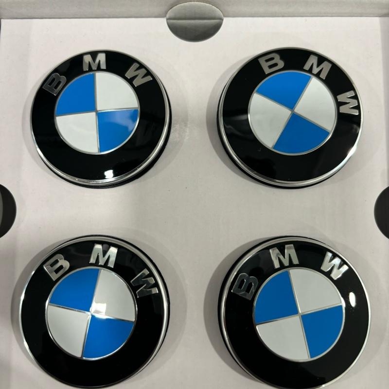 BMW 56MM / 68MM Floating Center Caps Wheel Hub Emblem 5x112 to 5x120 Upgrade Accessories for BMW Vehicles Full Black Polished Look
