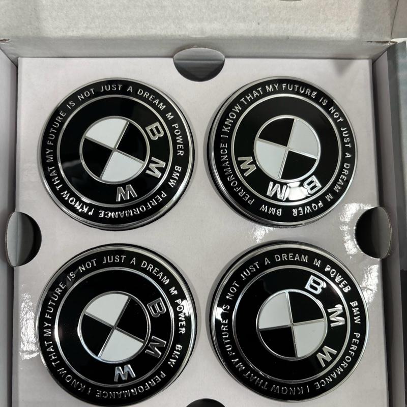 KITH Edition Floating Center Caps Wheel Hub 56MM 68MM 5x112 5x120 Upgrade Accessories for BMW Vehicles Full Black Polished Look