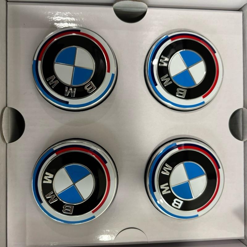 BMW 56MM / 68MM 50th Anniversary Floating Center Caps Wheel Hub Emblem 5x112 / 5x120 36122455269