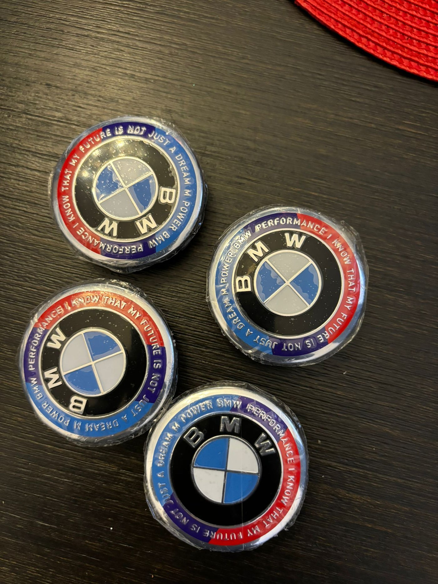 56mm Bmw style center caps 5x112 Anniversary