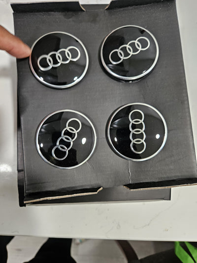 Dynamic Floating Center Caps "Audi Rings" - Audi / R8 A7 A6 RS5 4M8071006A