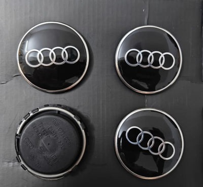 Dynamic Floating Center Caps "Audi Rings" - Audi / R8 A7 A6 RS5 4M8071006A