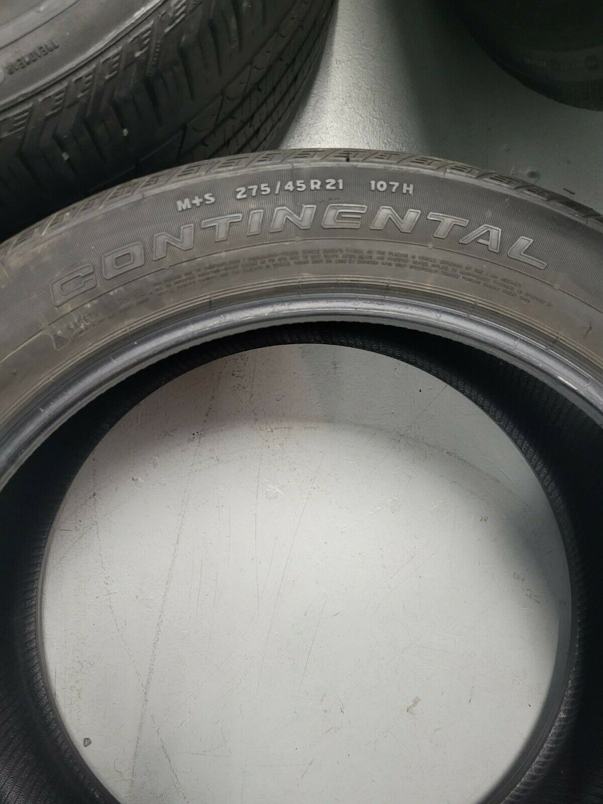 Set of (2) two Used 275/45R21 Continental CrossContact LX Sport MO 107H - 5/32