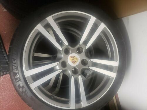 Black 20" OEM Factory Porsche Panamera 20 Forged Turbo II 2 WHEELS RIMS Tires