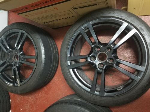 Black 20" OEM Factory Porsche Panamera 20 Forged Turbo II 2 WHEELS RIMS Tires